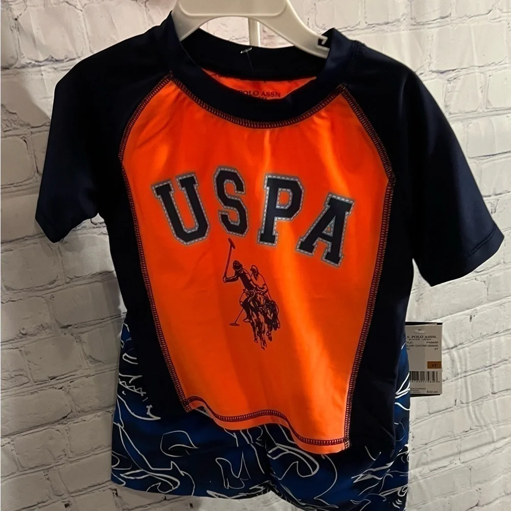 Toddler Polo two piece swimwear
